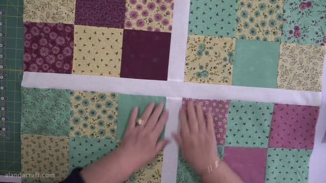 Add Sashing to Quilt Block