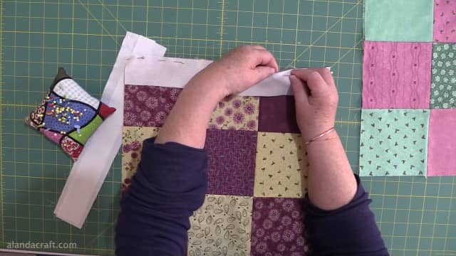 Add Sashing to Quilt Block