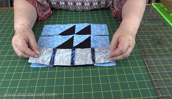 Boat Quilt Block Joining Rows