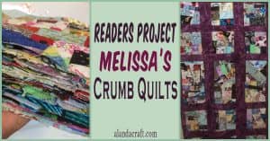 readers project, quilting, crumb quilting, craft, alandacraft.com, sewing