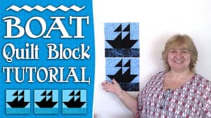 Boat Quilt Block Tutorial