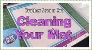 cleaning your mat on the scanncut