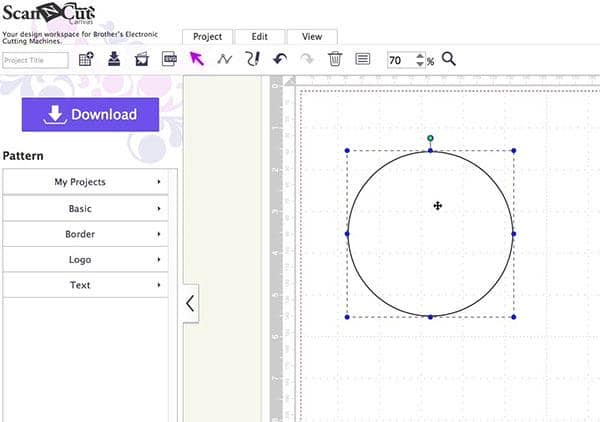 brother scan n cut tutorial - scoring lines