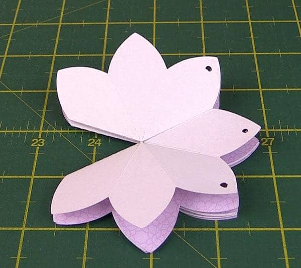 blooming pop up flower card tutorial, brother scan n cut