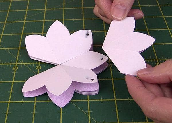 blooming pop up flower card tutorial, brother scan n cut