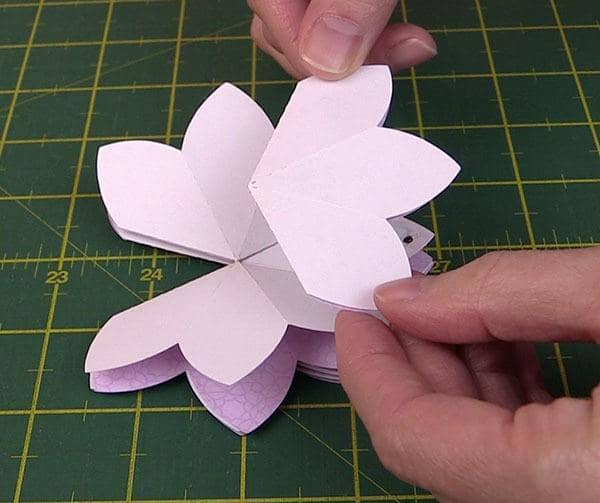 blooming pop up flower card tutorial, brother scan n cut