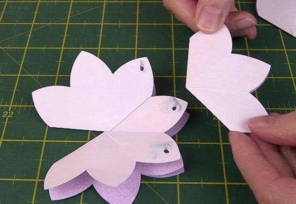 blooming pop up flower card tutorial, brother scan n cut