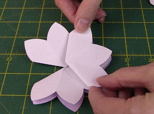 blooming pop up flower card tutorial, brother scan n cut