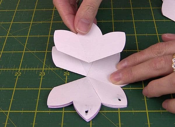 blooming pop up flower card tutorial, brother scan n cut