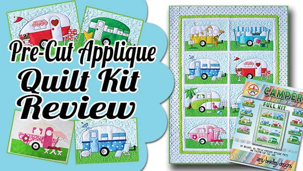 Campers Pre Cut Applique Quilt Kit