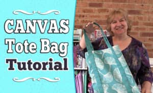 DIY Canvas Tote Bag Tutorial