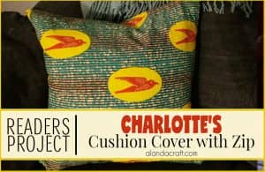 Zippered Cushion Cover