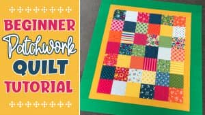 charm square patchwork quilt tutorial