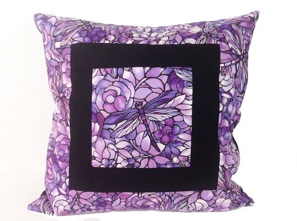 cushion-cover-purple-dragonfly,sewing,craft