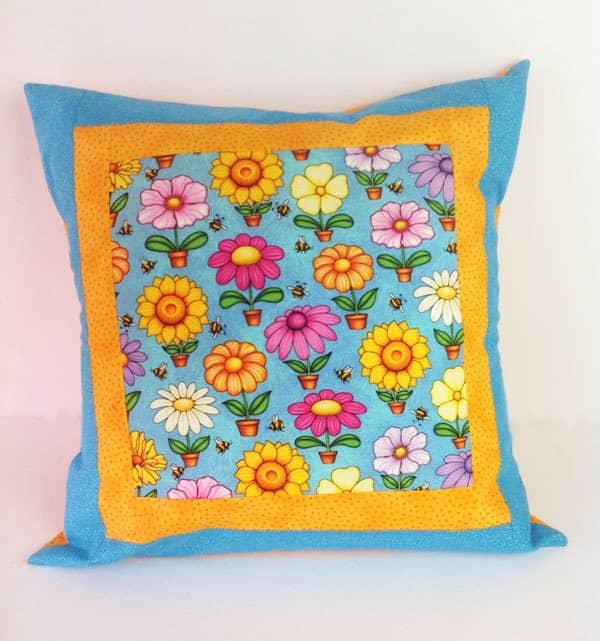 cushion-cover-spring-flowers, sewing, craft