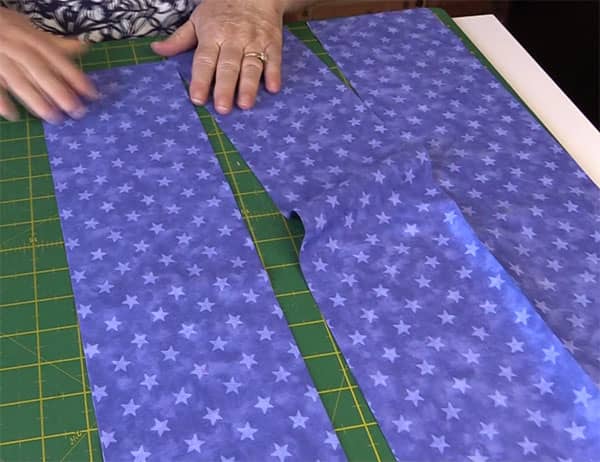 cutting charm squares