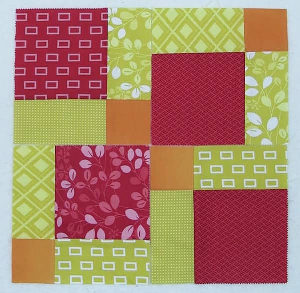 disappearing 9 patch quilt block tutorial