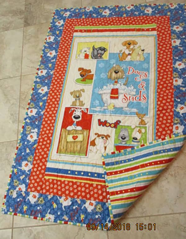 dog-suds-panel-quilt, quilting, craft,sewing, alandacraft.com,readers-project