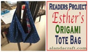 diy, origami tote bag, tutorial, readers project