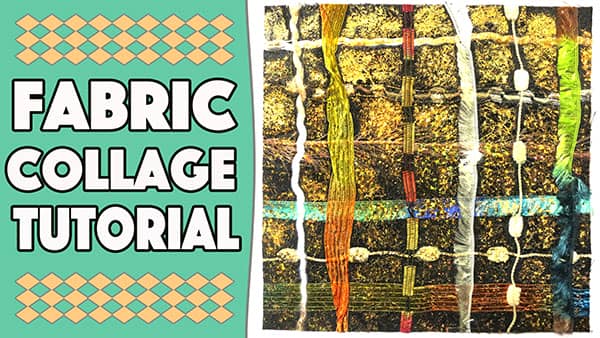 Fabric Collage - Wool Collage - Nice beginners project