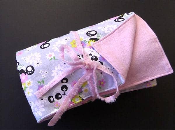 easy minky baby blanket tutorial