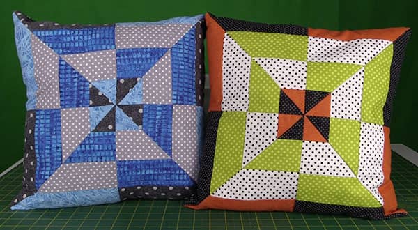 jelly roll cushion cover tutorial