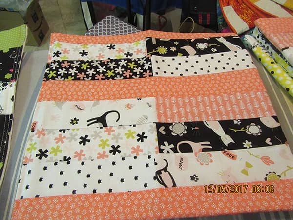 kitty quilt, quilting, sewing, craft