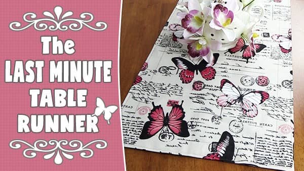 last minute table runner tutorial - quick and easy sewing projects to sell