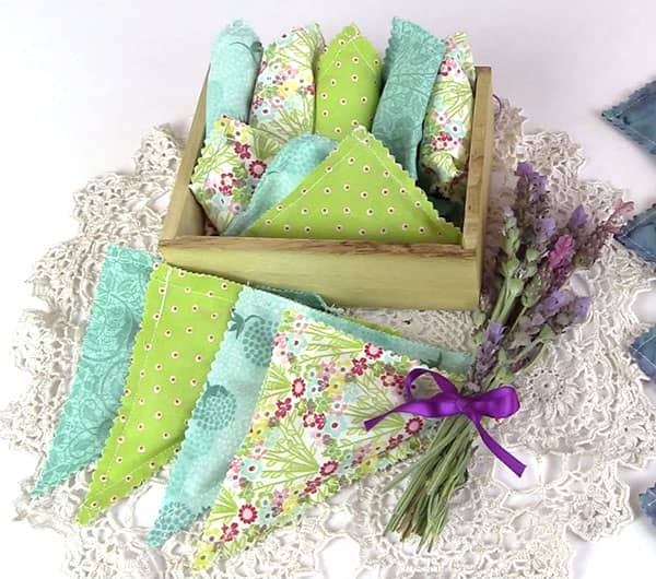 lavender sachet from layer cake squares