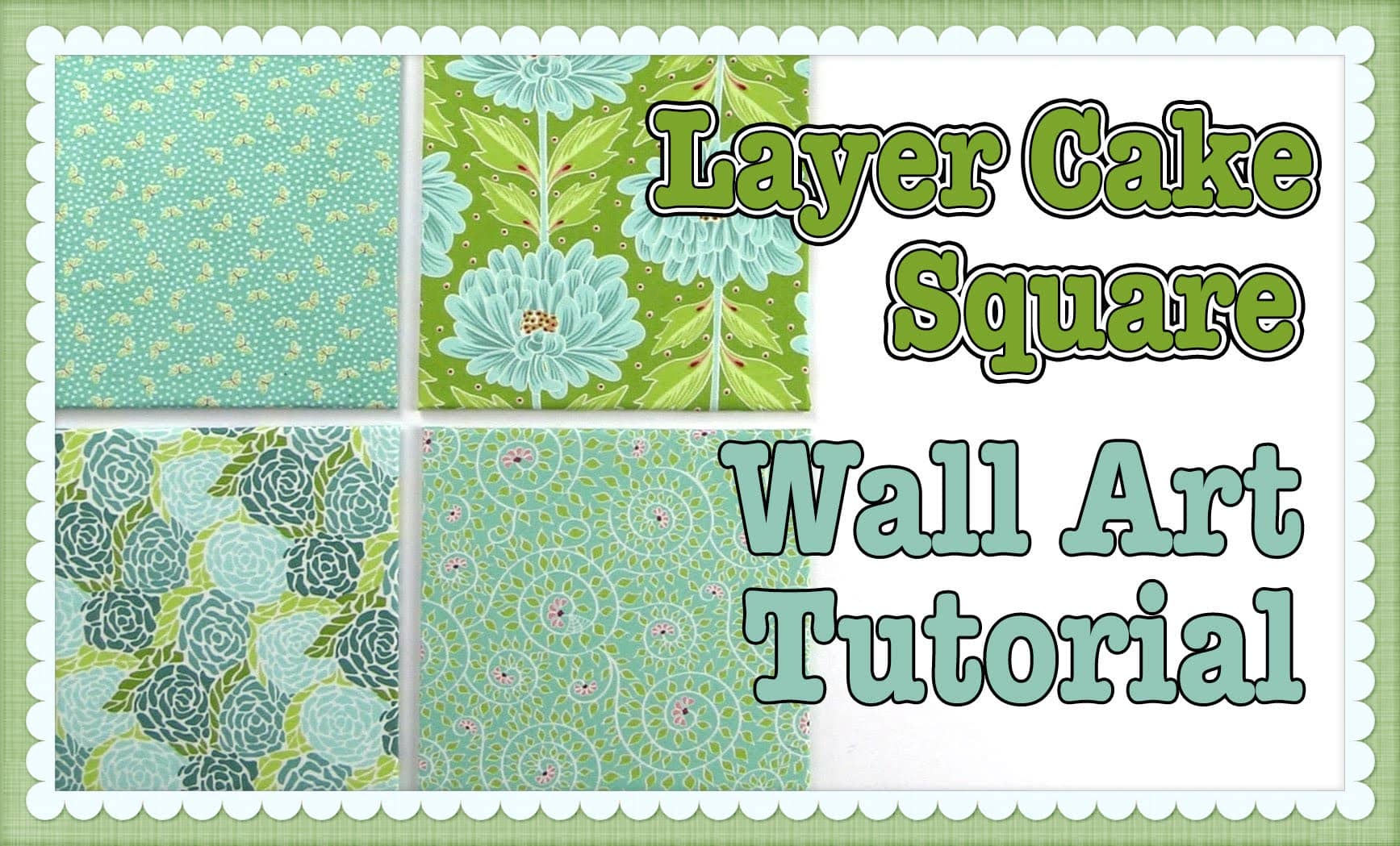 layer cake wall art - no sewing required