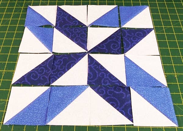 mosaic pinwheel block, tutorial, quilting blocks,