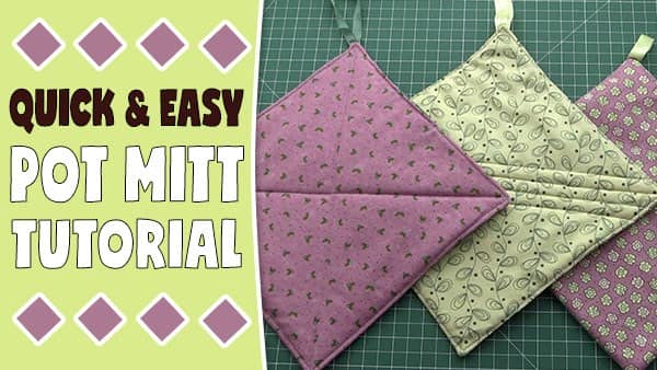 Quick and Easy Pot Mitt Tutorial - Fast Sewing Project