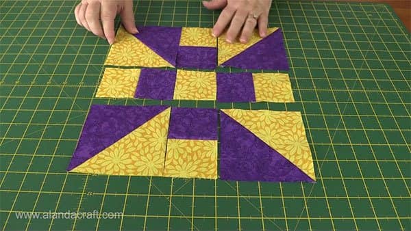 propeller-quilt-block, quilting, craft, sewing