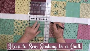 how to sew sashing to a quilt