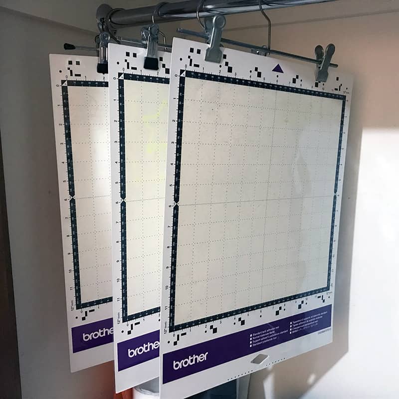 ScanNCut mat hanging storage option