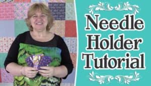 fabric scrap buster, needle holder tutorial,