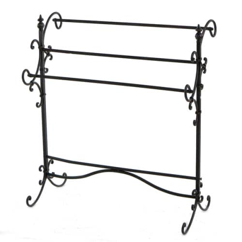 scroll metal quilt rack