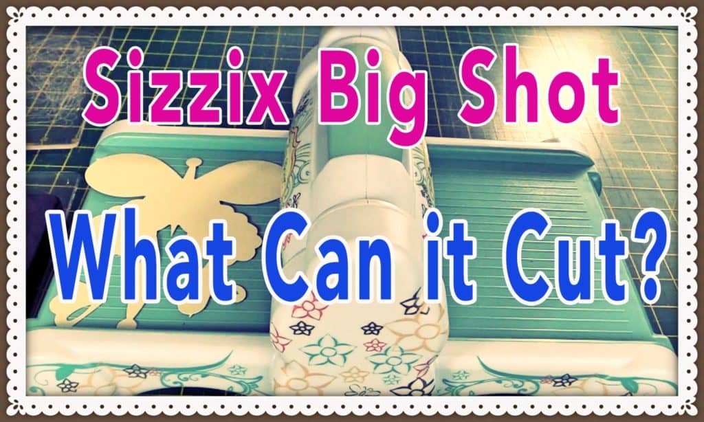 sizzix big shot machine