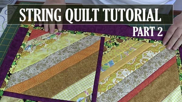 how to make a string quilt, quilting, sewing, craft, strip quilt