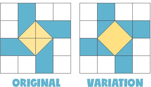 susannah quilt block variation