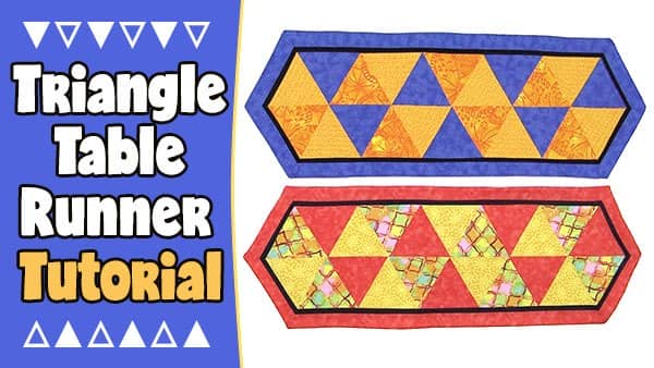 triangle-table-runner,quilting,sewing,craft