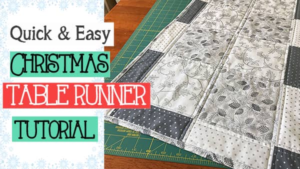 easy christmas table runner tutorial