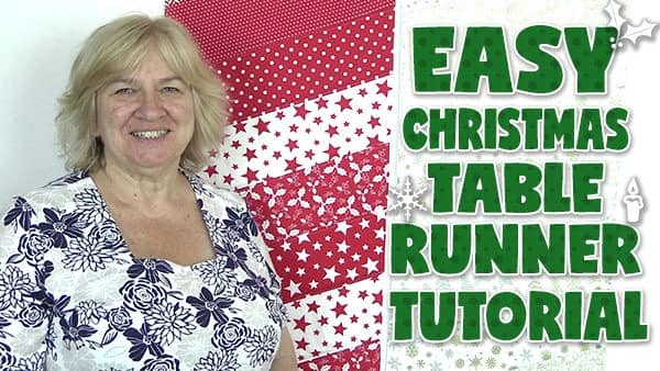 easy christmas table runner tutorial